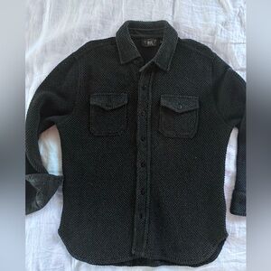 RRL Double RL Ralph Lauren Heavy Weave Textured Shirt Jacket rare.